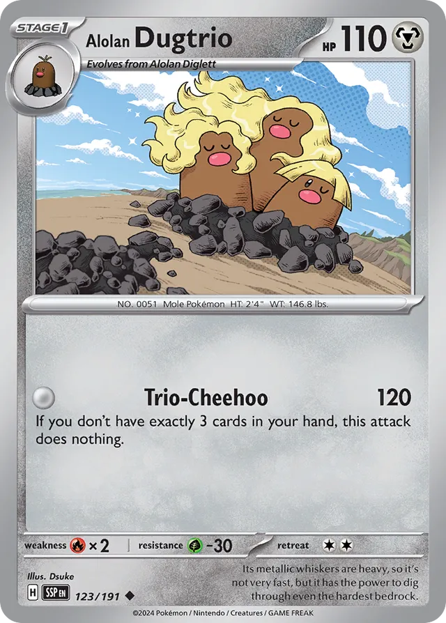 Alolan Dugtrio #123