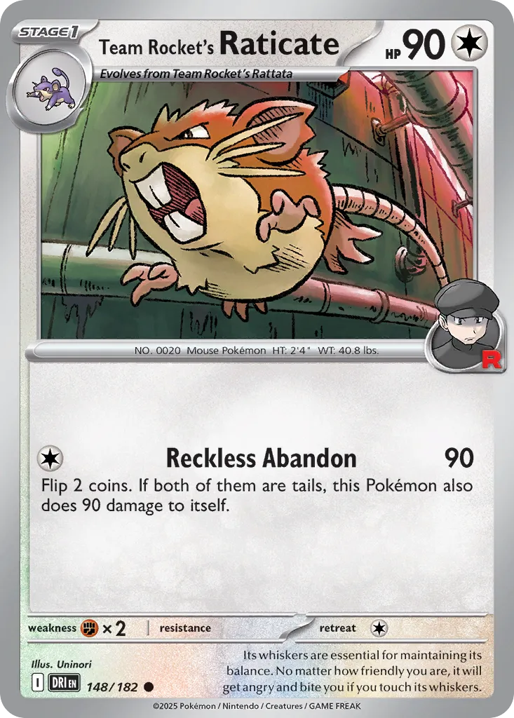 Team Rocket's Raticate #148