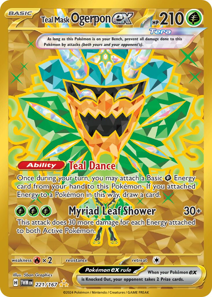 Teal Mask Ogerpon ex #221