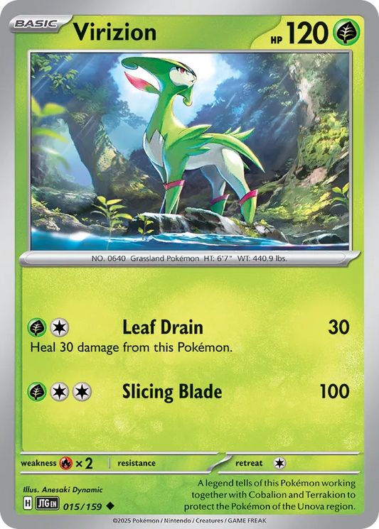 Virizion [Reverse Holo] #15