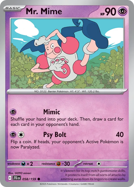 Mr. Mime [Reverse Holo] #58