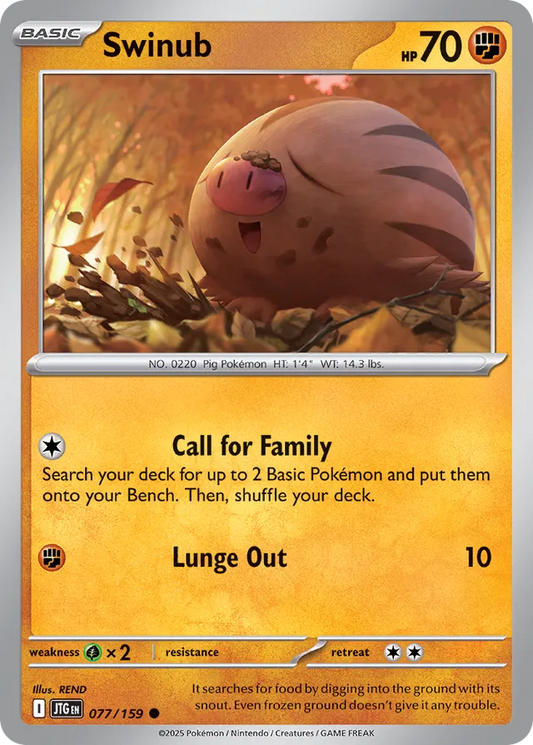 Swinub [Reverse Holo] #77