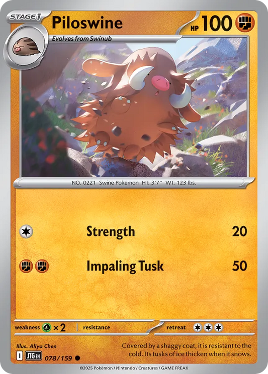 Piloswine [Reverse Holo] #78