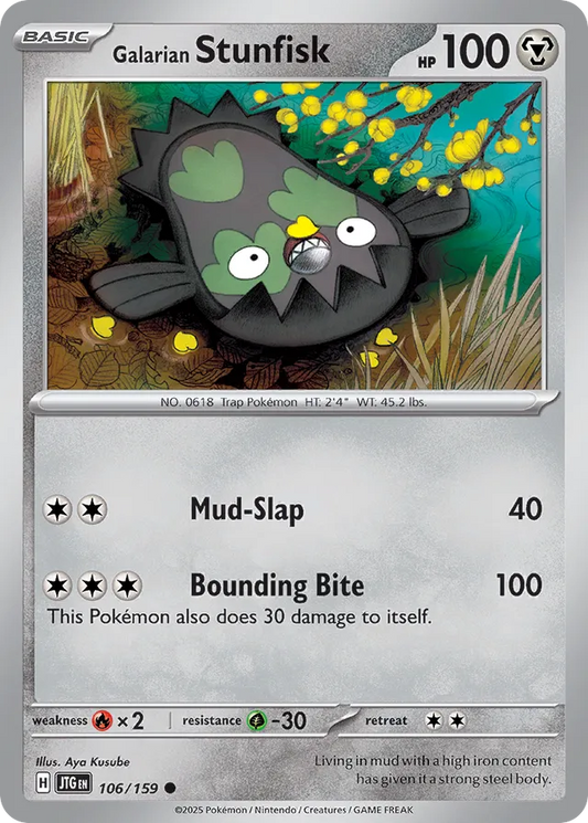 Galarian Stunfisk [Reverse Holo] #106