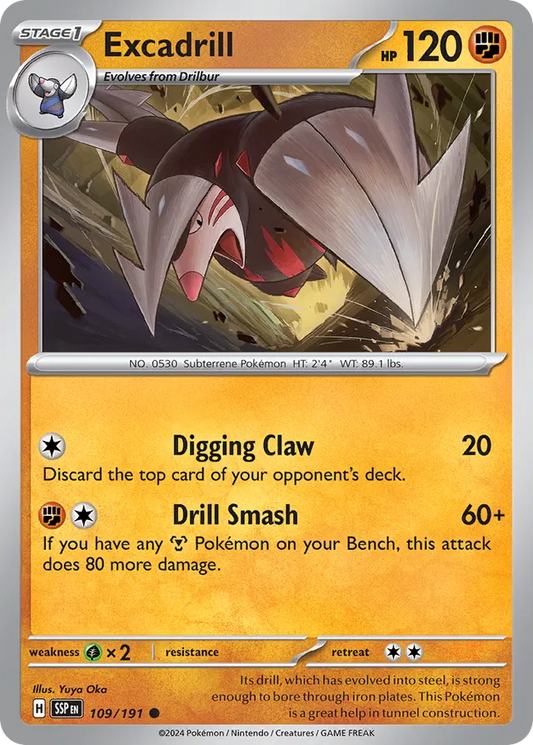 Excadrill [Reverse Holo] #109