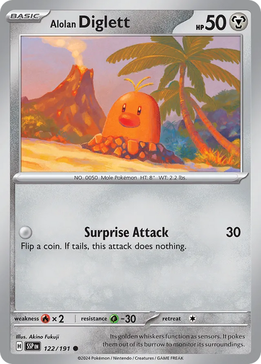Alolan Diglett [Reverse Holo] #122