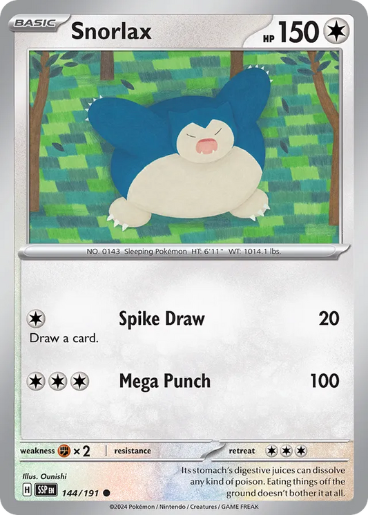 Snorlax [Reverse Holo] #144