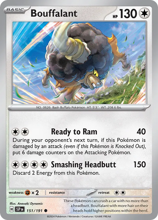 Bouffalant [Reverse Holo] #151