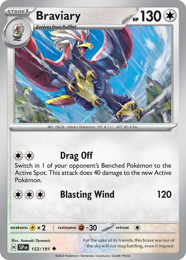 Braviary [Reverse Holo] #153