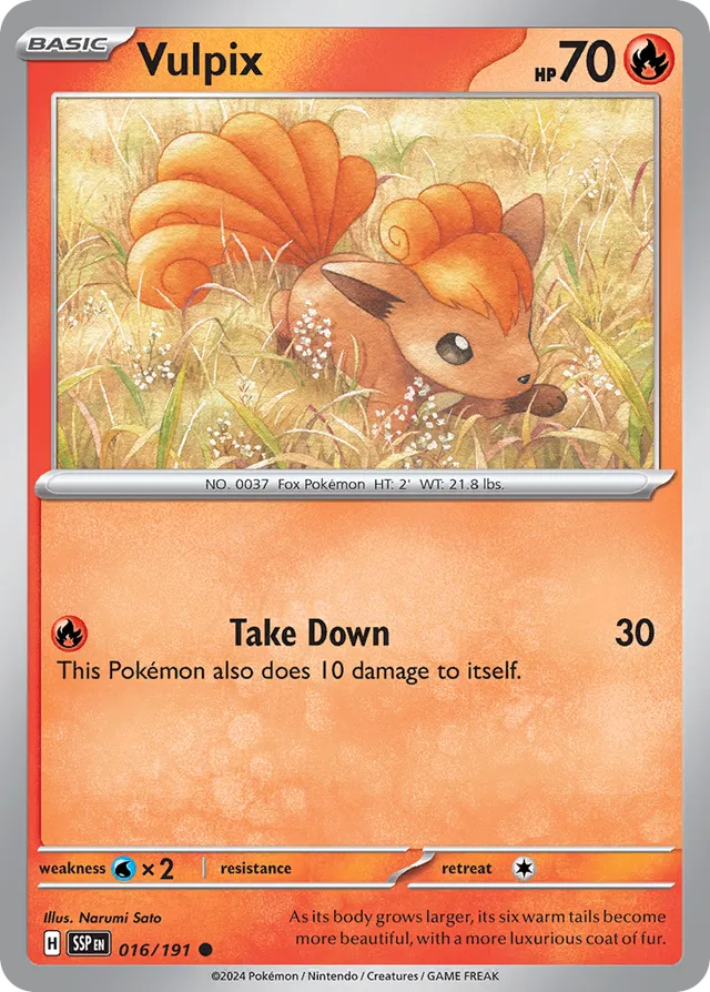 Vulpix [Reverse Holo] #16