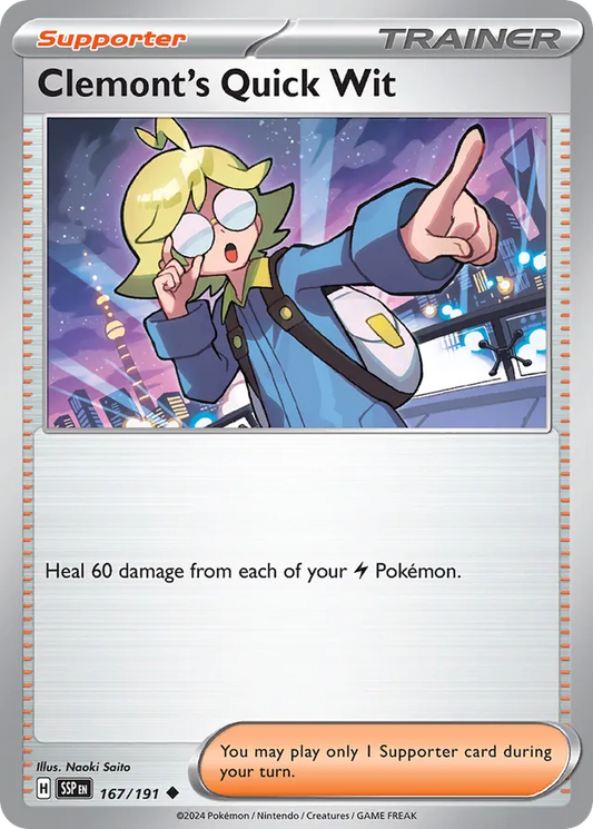Clemont's Quick Wit [Reverse Holo] #167