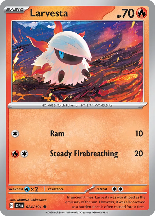 Larvesta [Reverse Holo] #24