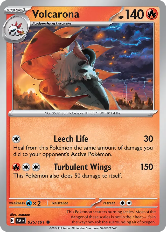 Volcarona [Reverse Holo] #25