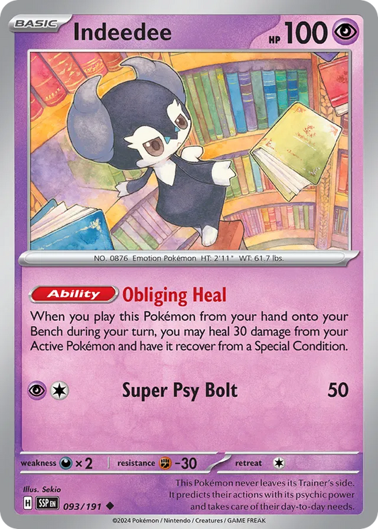 Indeedee [Reverse Holo] #93