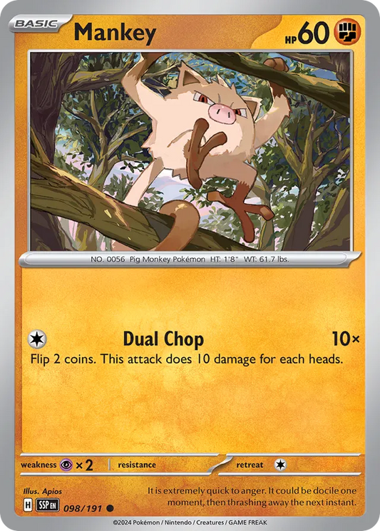 Mankey [Reverse Holo] #98