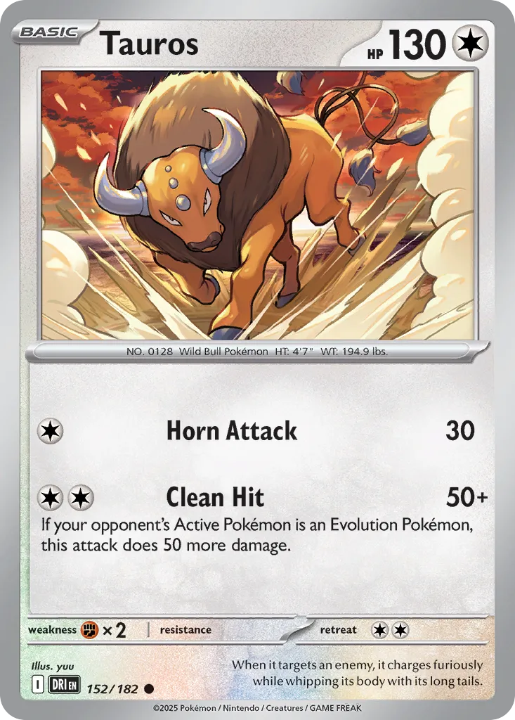 Tauros [Reverse Holo] #152