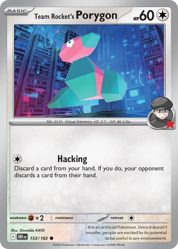 Team Rocket's Porygon [Reverse Holo] #153