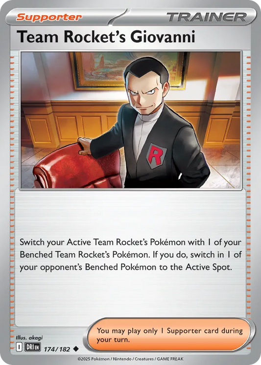 Team Rocket's Giovanni [Reverse Holo] #174