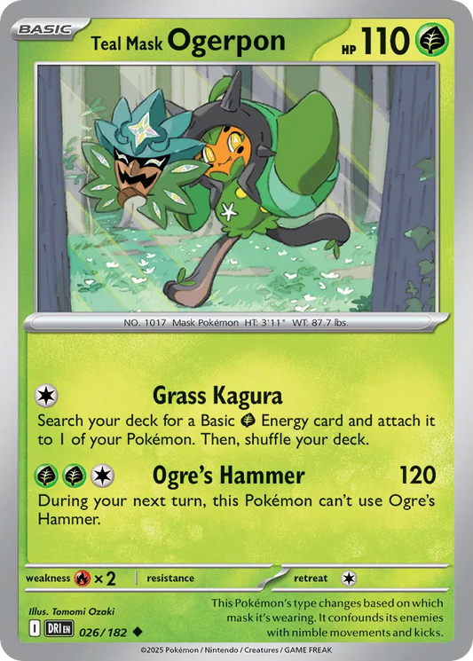 Teal Mask Ogerpon [Reverse Holo] #26