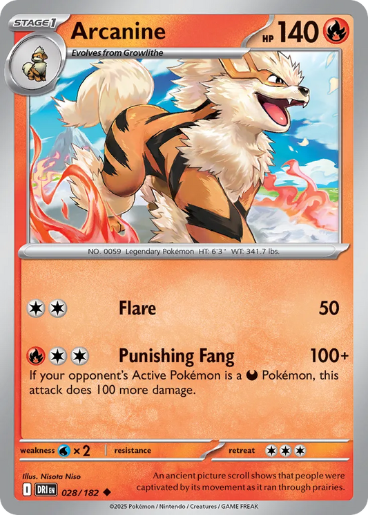 Arcanine [Reverse Holo] #28