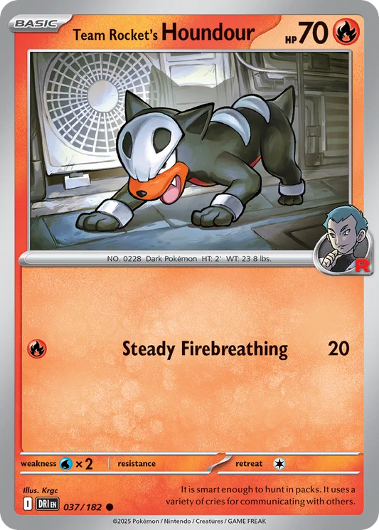 Team Rocket's Houndour [Reverse Holo] #37