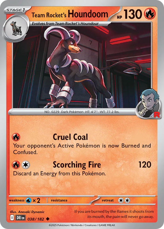 Team Rocket's Houndoom [Reverse Holo] #38