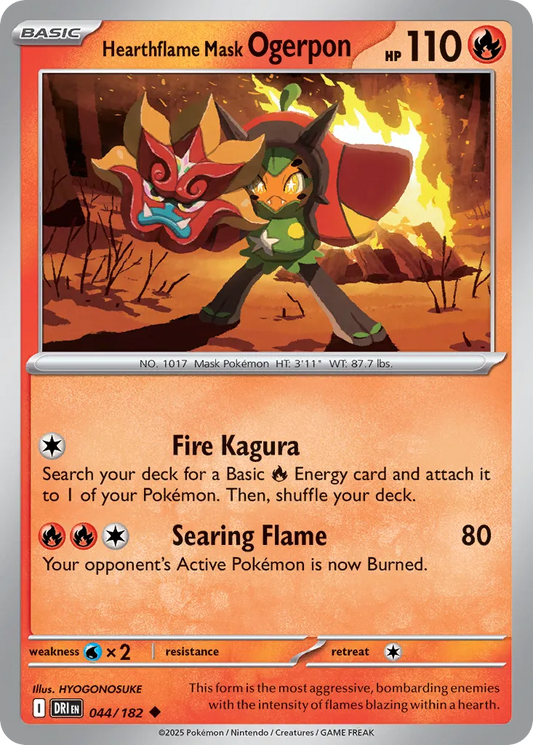 Hearthflame Mask Ogerpon [Reverse Holo] #44