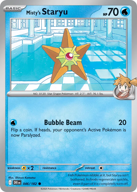 Misty's Staryu [Reverse Holo] #46