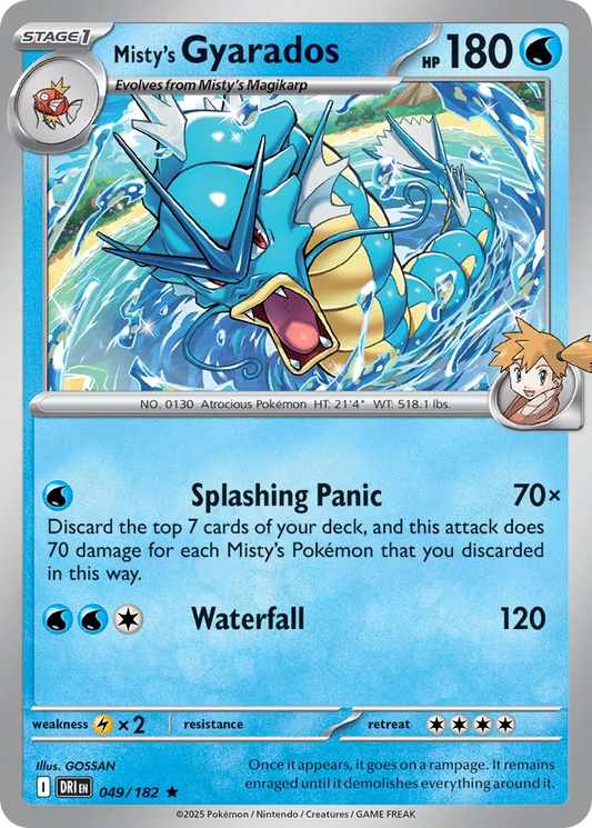 Misty's Gyarados [Reverse Holo] #49