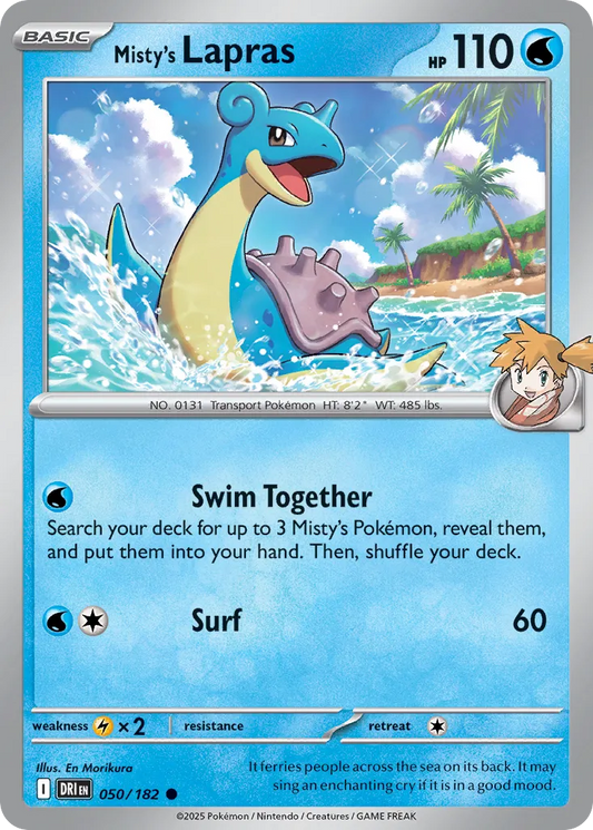 Misty's Lapras [Reverse Holo] #50