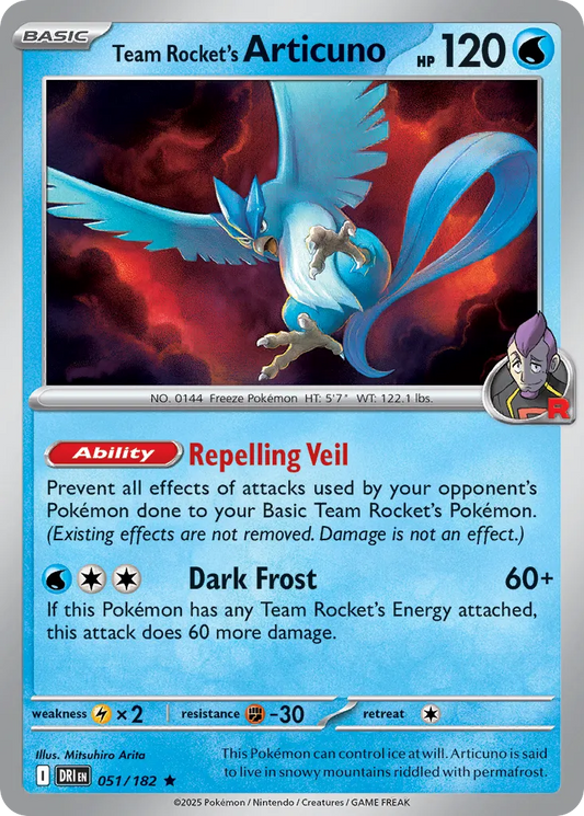 Team Rocket's Articuno [Reverse Holo] #51