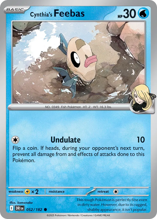Cynthia's Feebas [Reverse Holo] #52