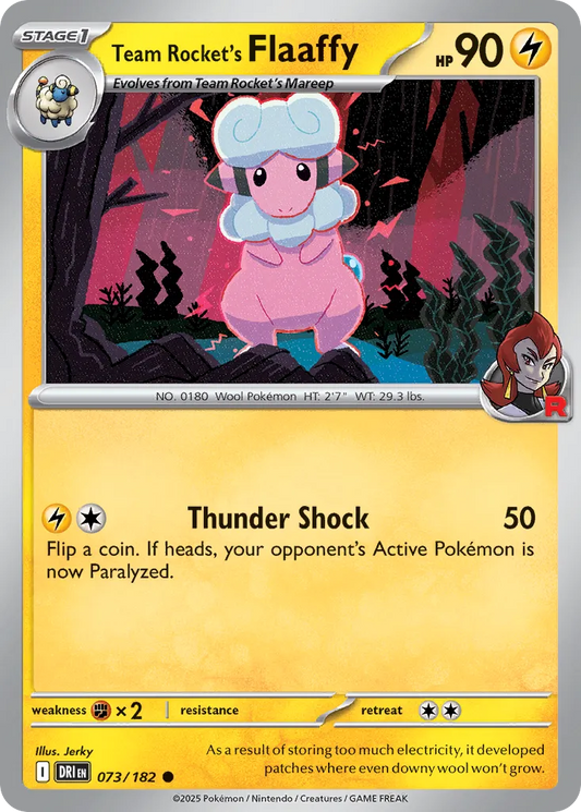 Team Rocket's Flaaffy [Reverse Holo] #73