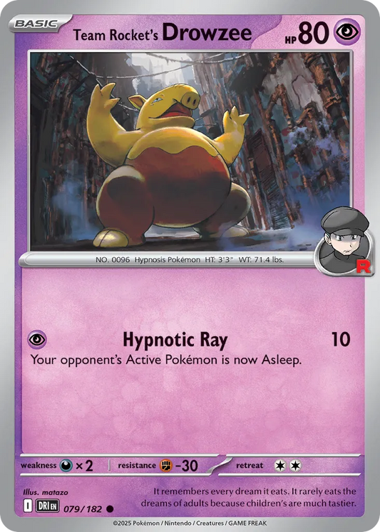 Team Rocket's Drowzee #79