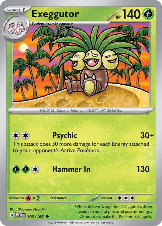 Exeggutor [Reverse Holo] #103