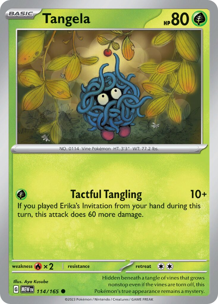 Tangela [Reverse Holo] #114
