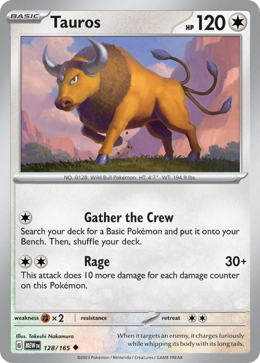 Tauros [Reverse Holo] #128