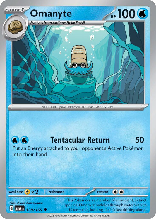 Omanyte [Reverse Holo] #138