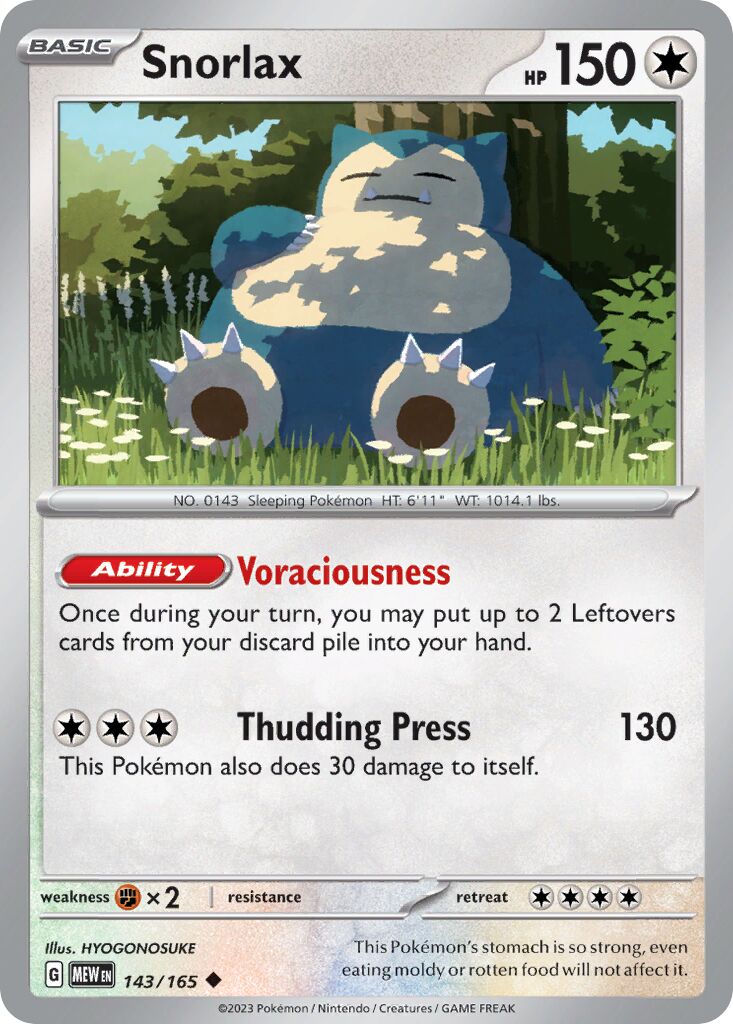 Snorlax [Reverse Holo] #143