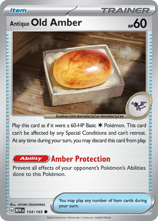 Antique Old Amber [Reverse Holo] #154