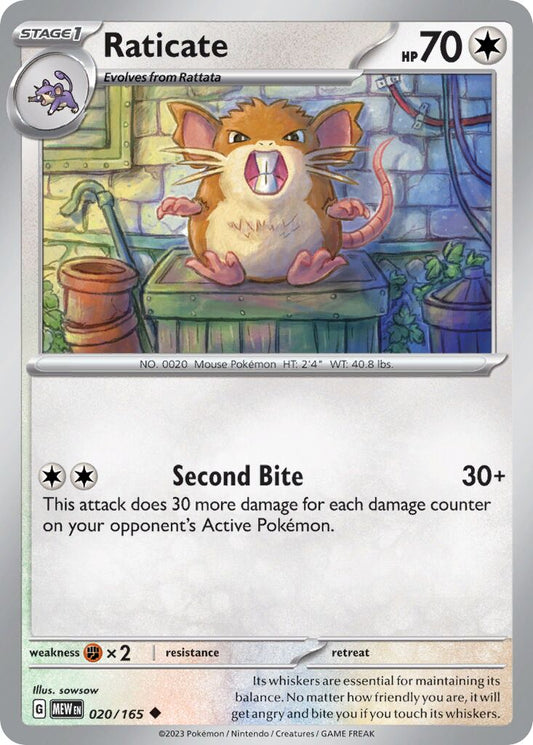 Raticate [Reverse Holo] #20