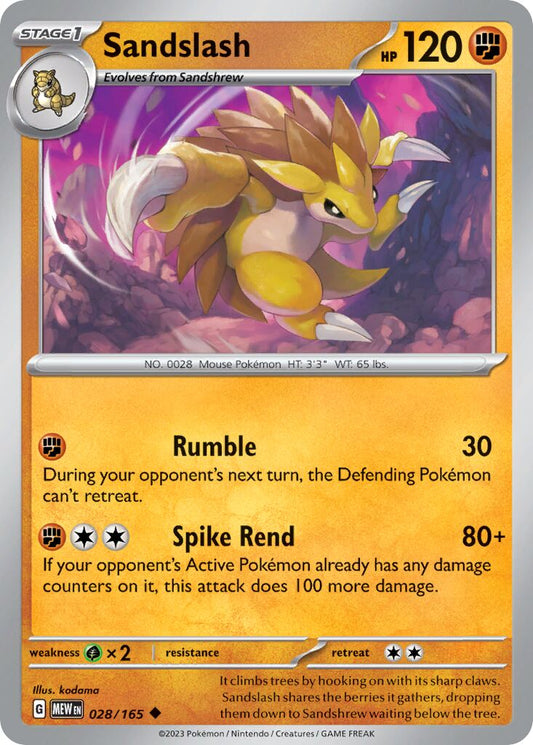 Sandslash [Reverse Holo] #28