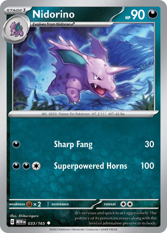 Nidorino [Reverse Holo] #33