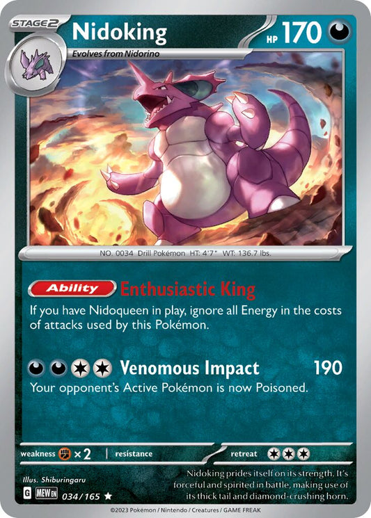 Nidoking [Reverse Holo] #34