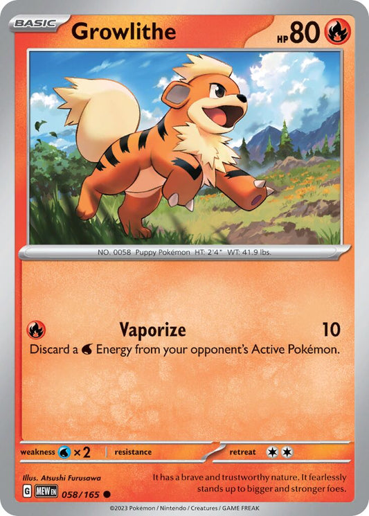 Growlithe [Reverse Holo] #58