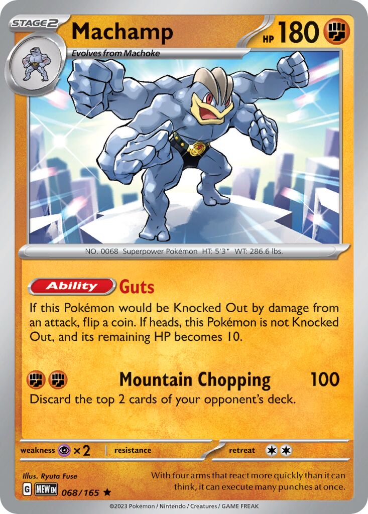 Machamp [Reverse Holo] #68