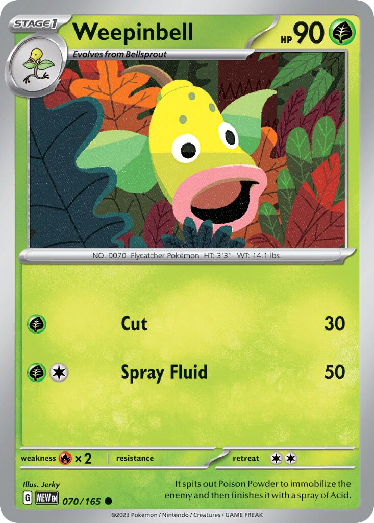 Weepinbell [Reverse Holo] #70