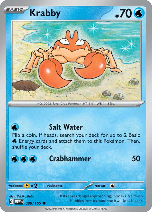 Krabby [Reverse Holo] #98