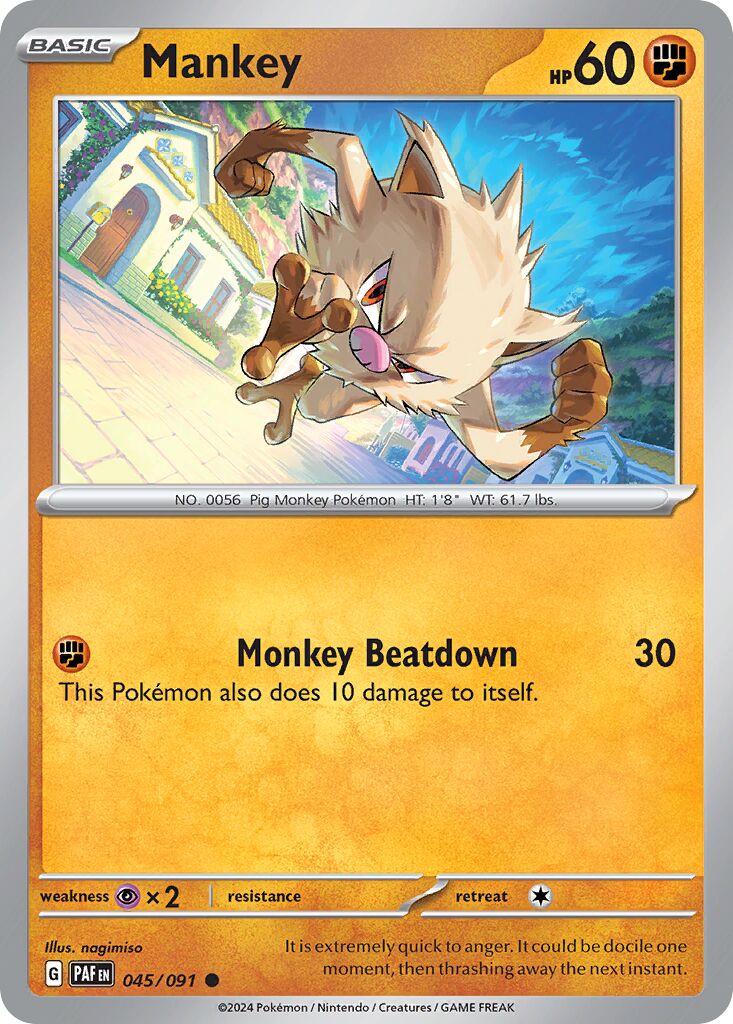 Mankey [Reverse Holo] #45