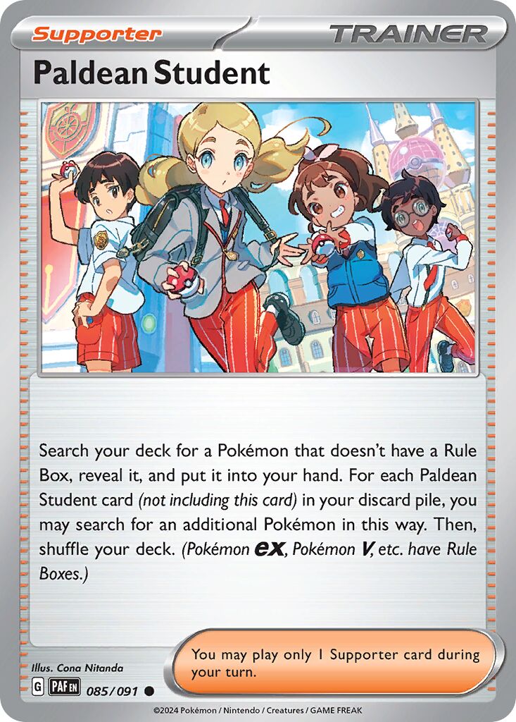 Paldean Student [Reverse Holo] #85
